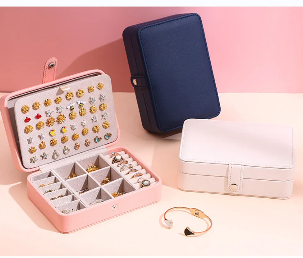 Leather Jewelry Box Organizer