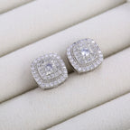 Cubic Zirconia Stud Earrings Huitan E476 Classic Women