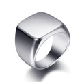 Milangirl Biker Style Signet Square Ring for Men