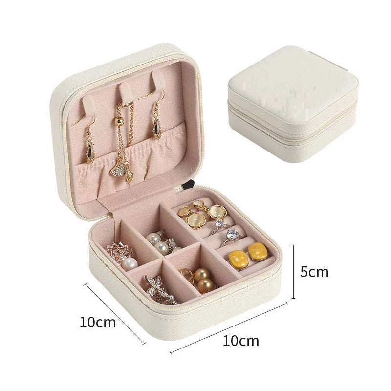 Double-Layer Wooden Jewelry Box
