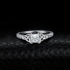 Celtic 925 Sterling Silver Engagement Ring by JewelryPalace