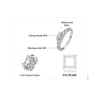 Celtic 925 Sterling Silver Engagement Ring by JewelryPalace