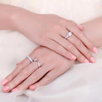 Celtic 925 Sterling Silver Engagement Ring by JewelryPalace