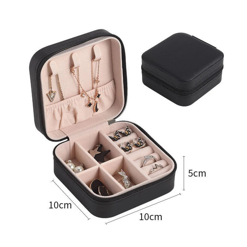 Double-Layer Wooden Jewelry Box