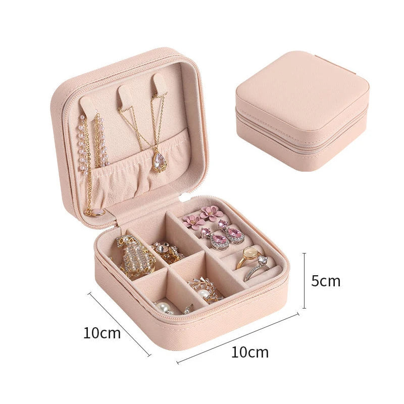 Double-Layer Wooden Jewelry Box