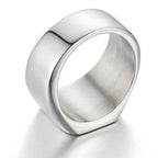 Milangirl Biker Style Signet Square Ring for Men