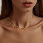 Gold Plated Pendant Necklace for Women - Trendy Choker Jewelry
