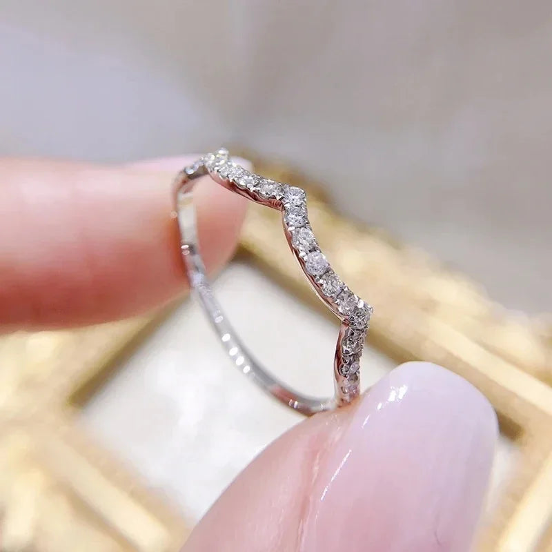 Eternity Wedding Band Ring for Women by Huitan