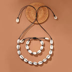 Turquoise Bohemian Choker Necklace with Shells for Women