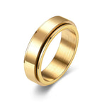 Anxiety Fidget Spinner Stainless Steel Ring for Stress Relief