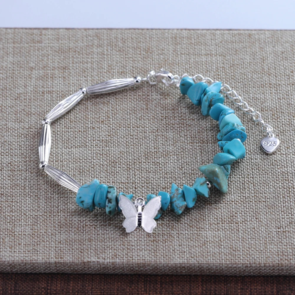 Sterling Silver Butterfly Bracelet by Ventfille for Girls