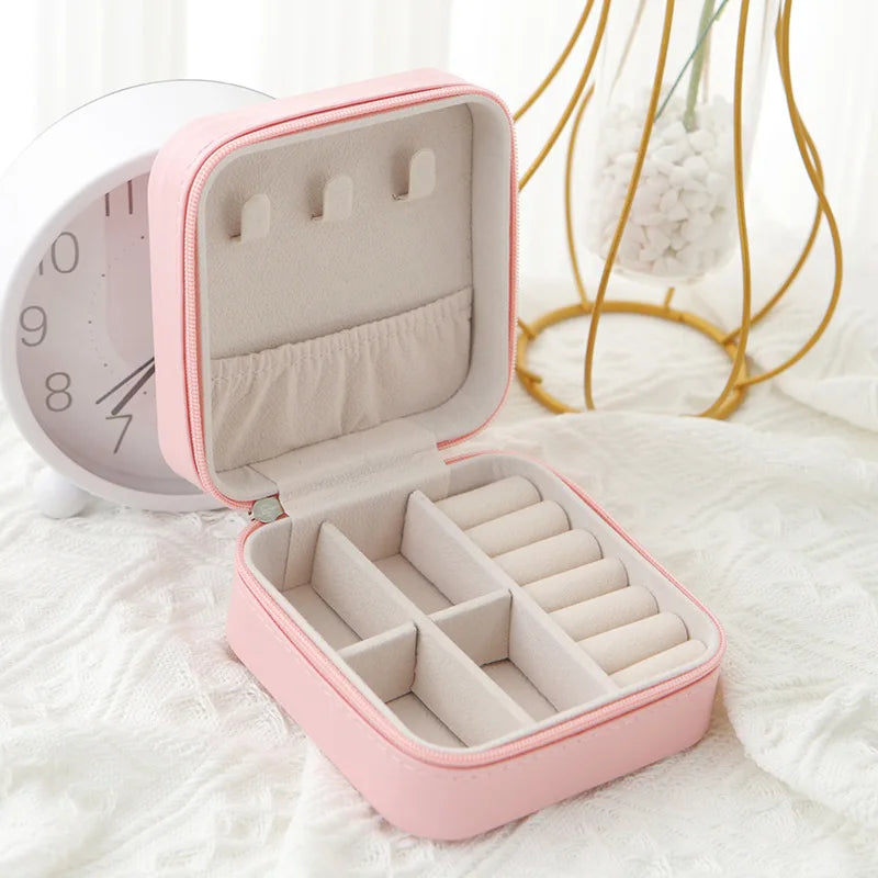 Single Layer Leather Jewelry Box