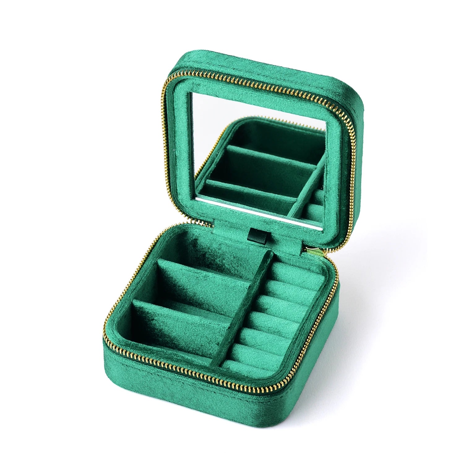 Vintage Velvet Travel Jewelry Storage Ring Box