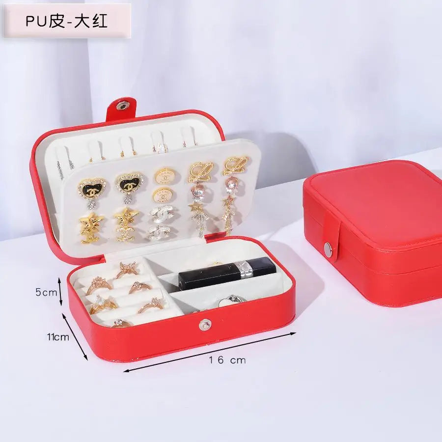 Leather Jewelry Box Organizer