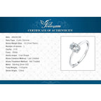 JewelryPalace 925 Sterling Silver Oval Solitaire Engagement Ring