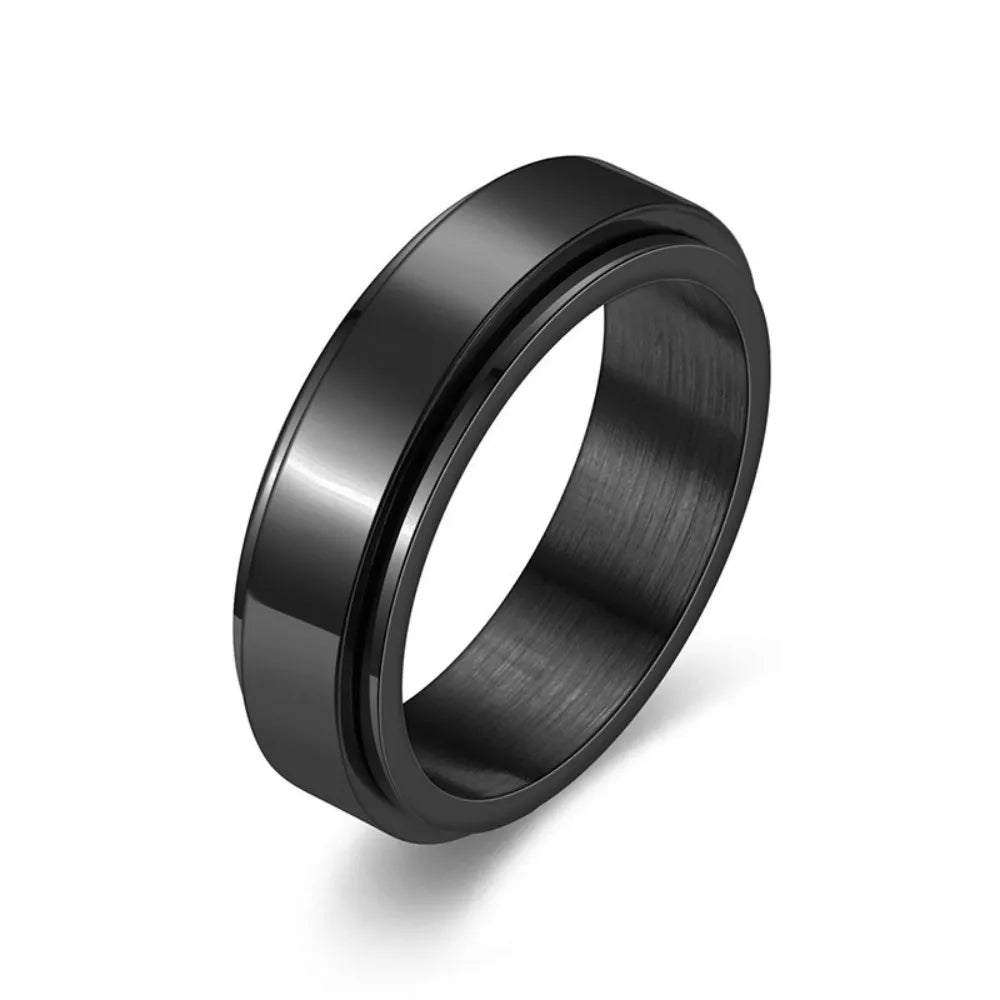 Anxiety Fidget Spinner Stainless Steel Ring for Stress Relief