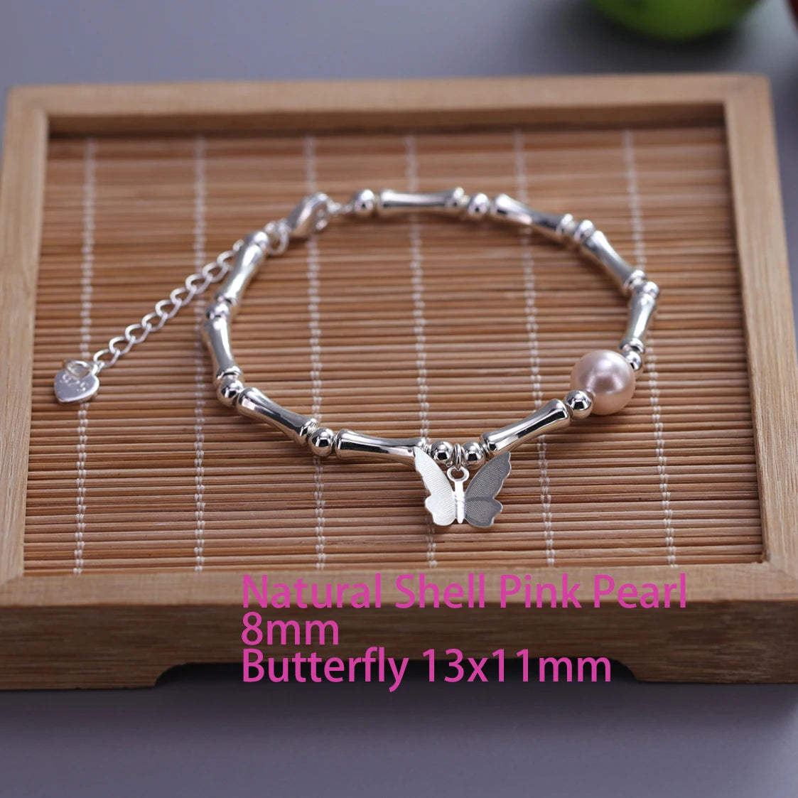 Sterling Silver Butterfly Bracelet by Ventfille for Girls