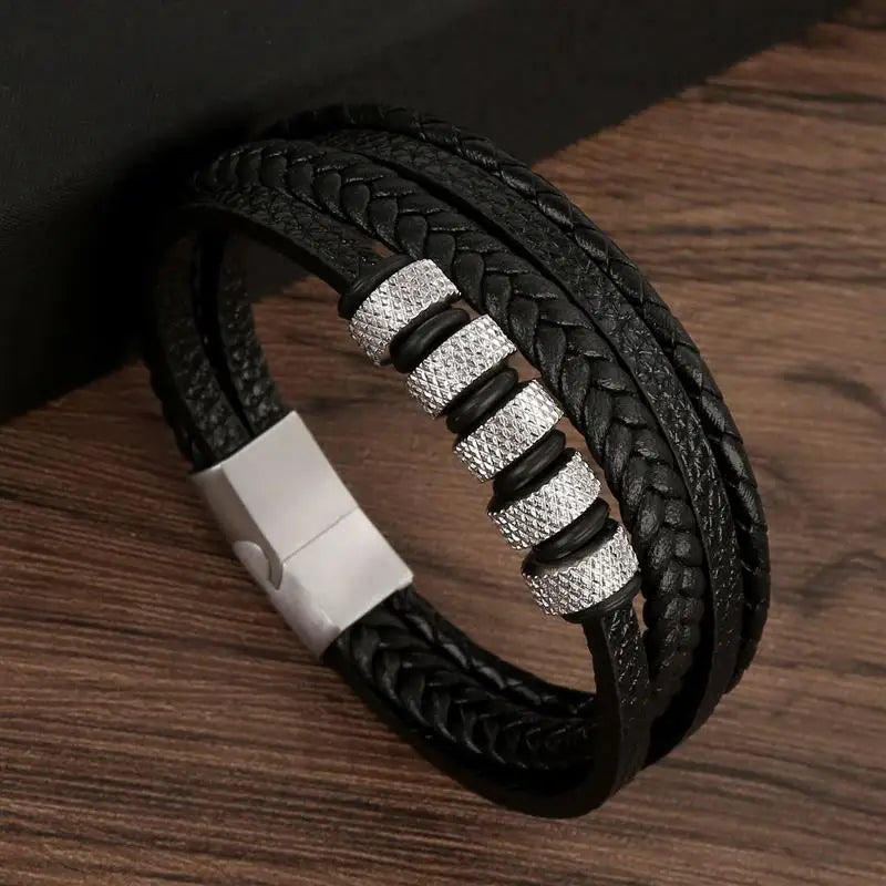 Leather Multi-layer Charm Bracelet for Women