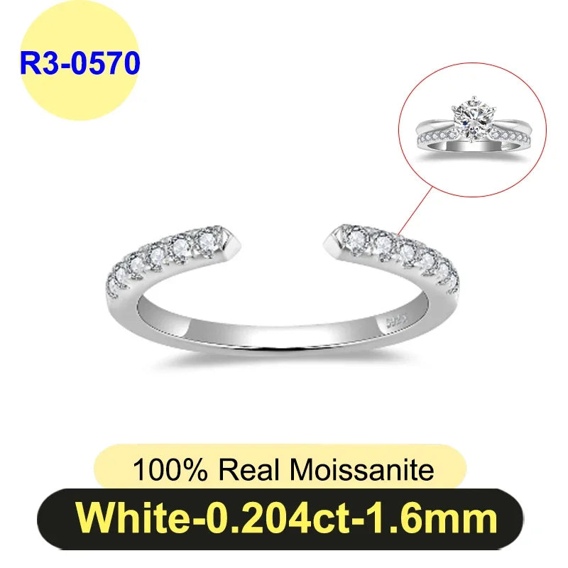 Moissanite Diamond Ring for Women in 925 Silver - PureNew