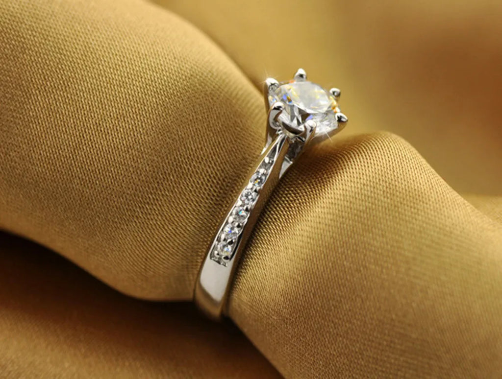 925 Sterling Silver Classic Ring for Women with Tourmaline