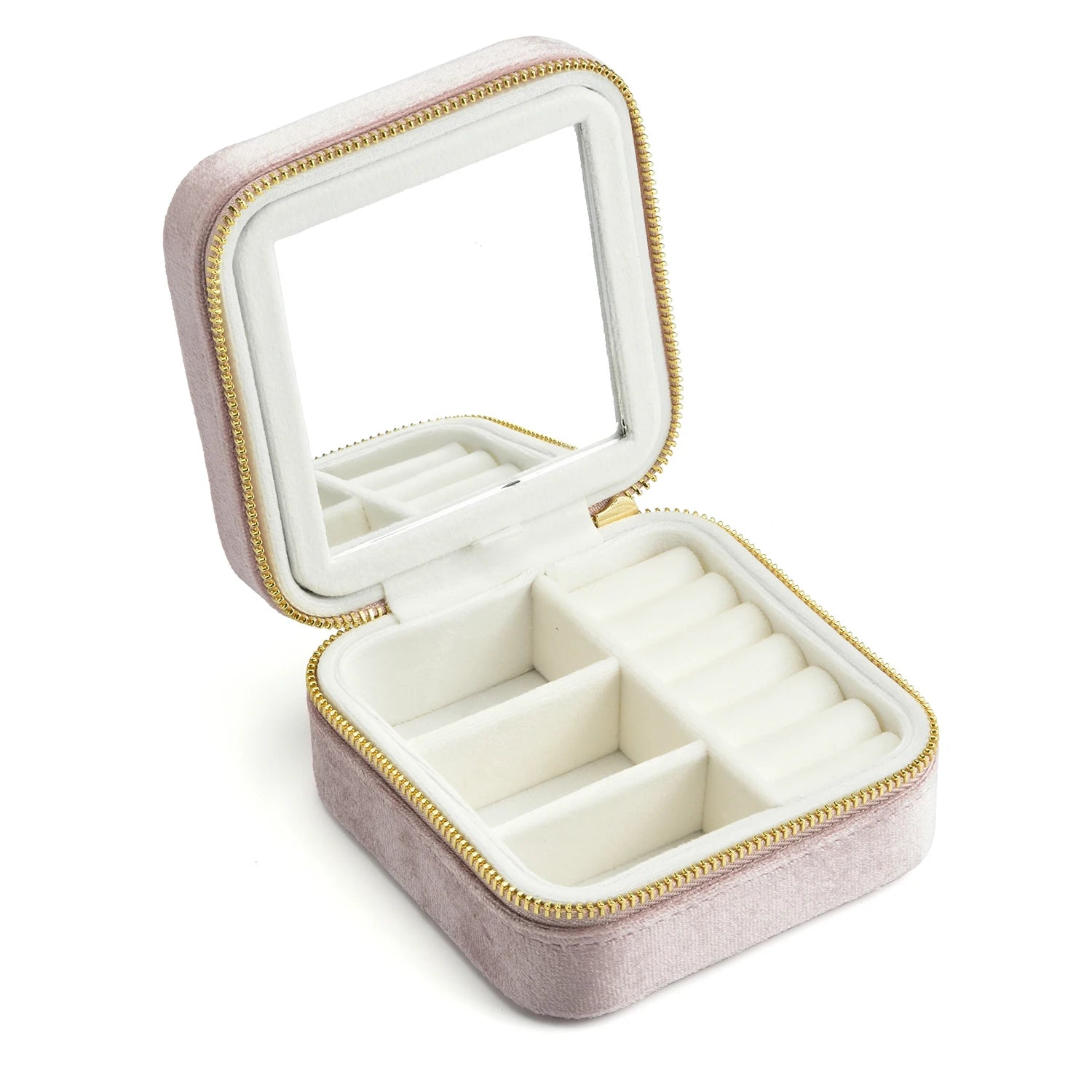 Vintage Velvet Travel Jewelry Storage Ring Box
