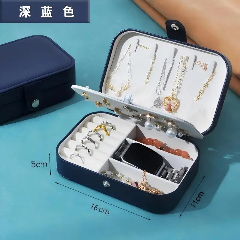 Leather Jewelry Box Organizer