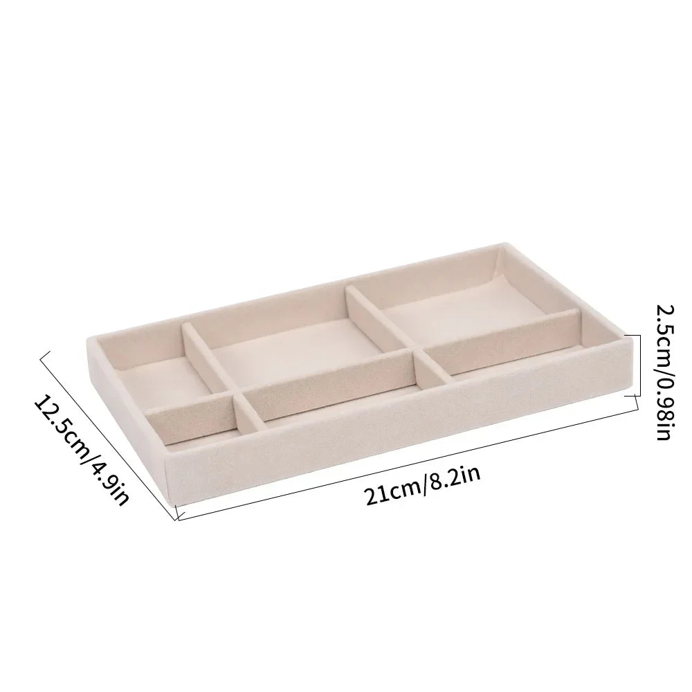 Velvet Jewelry Display Tray Case