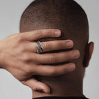 Wing Ring Vnox Adjustable Open Ring for Men