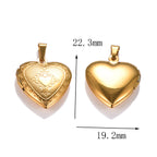 Love Heart Stainless Steel Pendant Necklace by HODARL