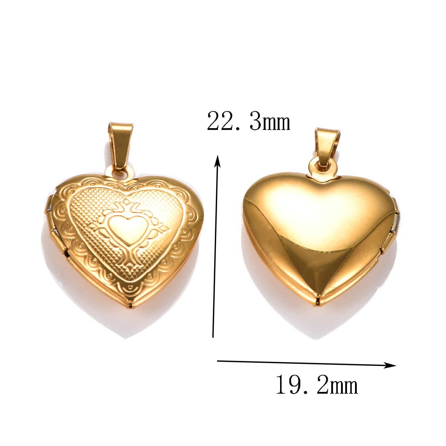 Love Heart Stainless Steel Pendant Necklace by HODARL