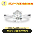 Moissanite Diamond Ring for Women in 925 Silver - PureNew