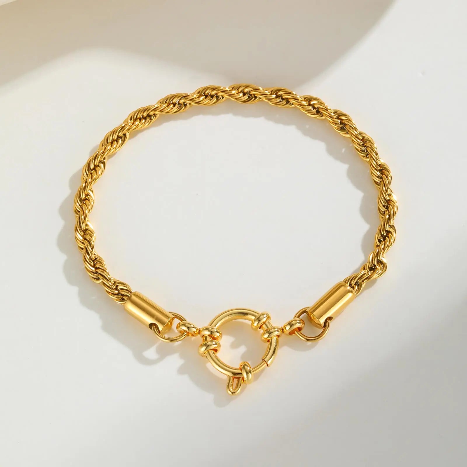 Gold Color Stainless Steel Chain Bracelet for Women