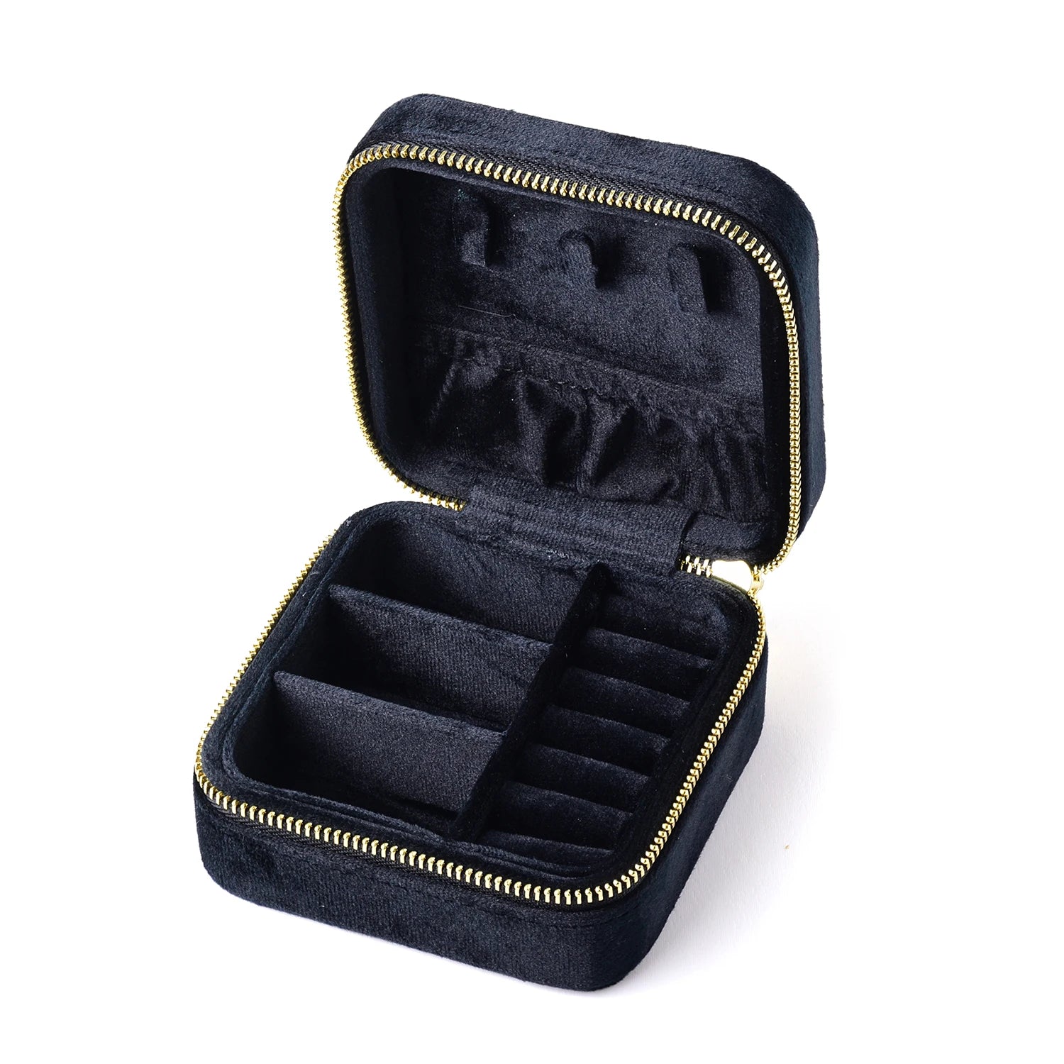 Vintage Velvet Travel Jewelry Storage Ring Box