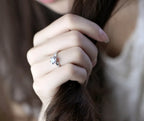 925 Sterling Silver Classic Ring for Women with Tourmaline