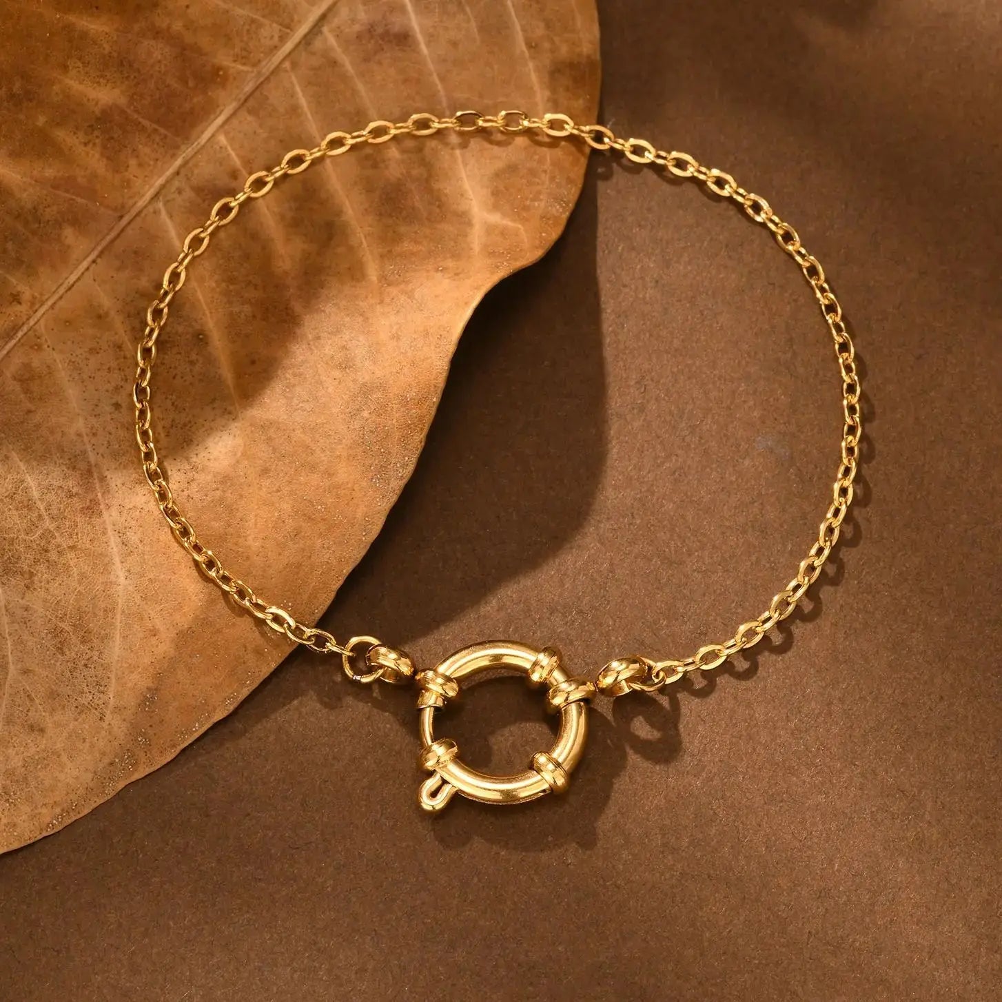 Gold Color Stainless Steel Chain Bracelet for Women
