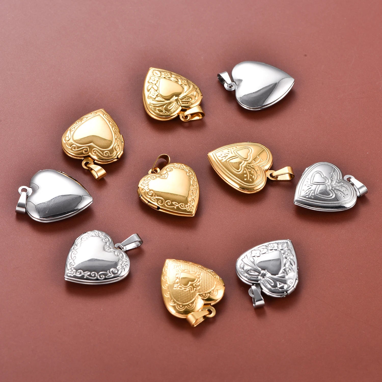 Love Heart Stainless Steel Pendant Necklace by HODARL