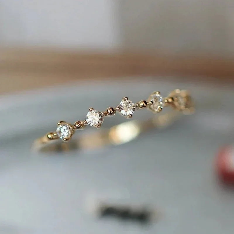 Eternity Wedding Band Ring for Women by Huitan
