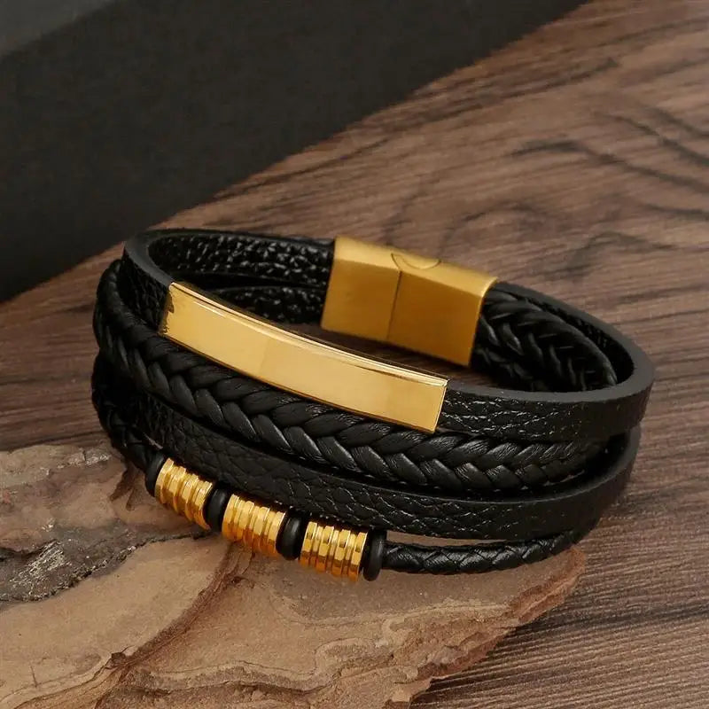 Leather Multi-layer Charm Bracelet for Women