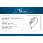 Moissanite D Color 1.4ct JewelryPalace 3 Stone Engagement Ring
