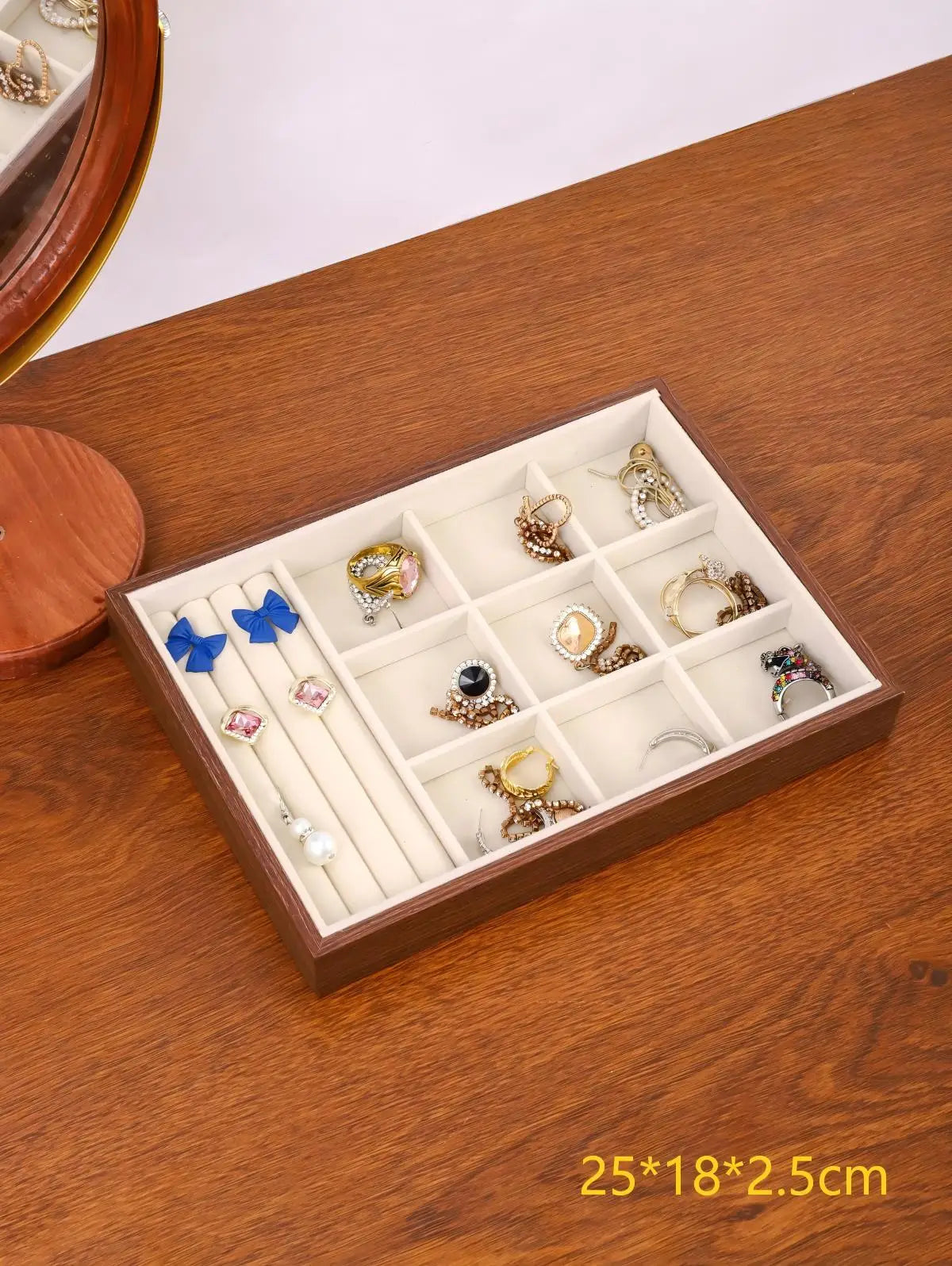Multi-layer Wooden Jewelry Box