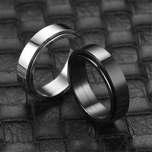 Anxiety Fidget Spinner Stainless Steel Ring for Stress Relief