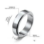 Anxiety Fidget Spinner Stainless Steel Ring for Stress Relief