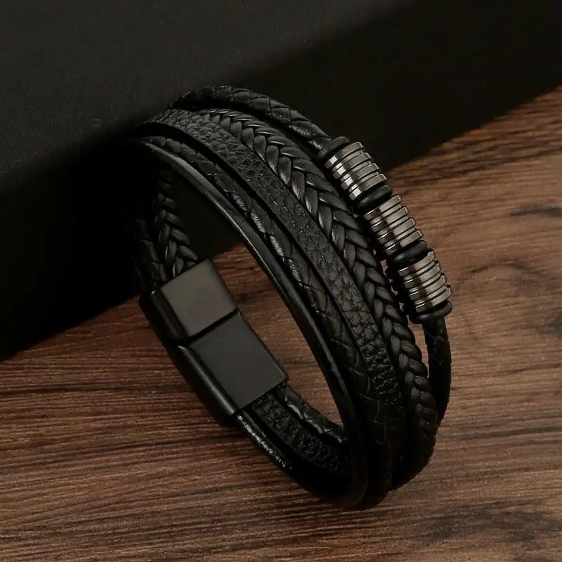 Leather Multi-layer Charm Bracelet for Women