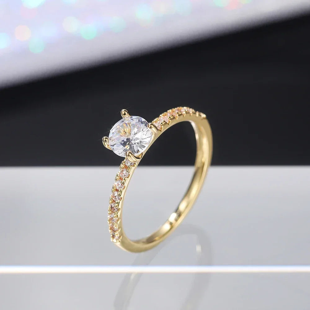 Eternity Wedding Band Ring for Women by Huitan