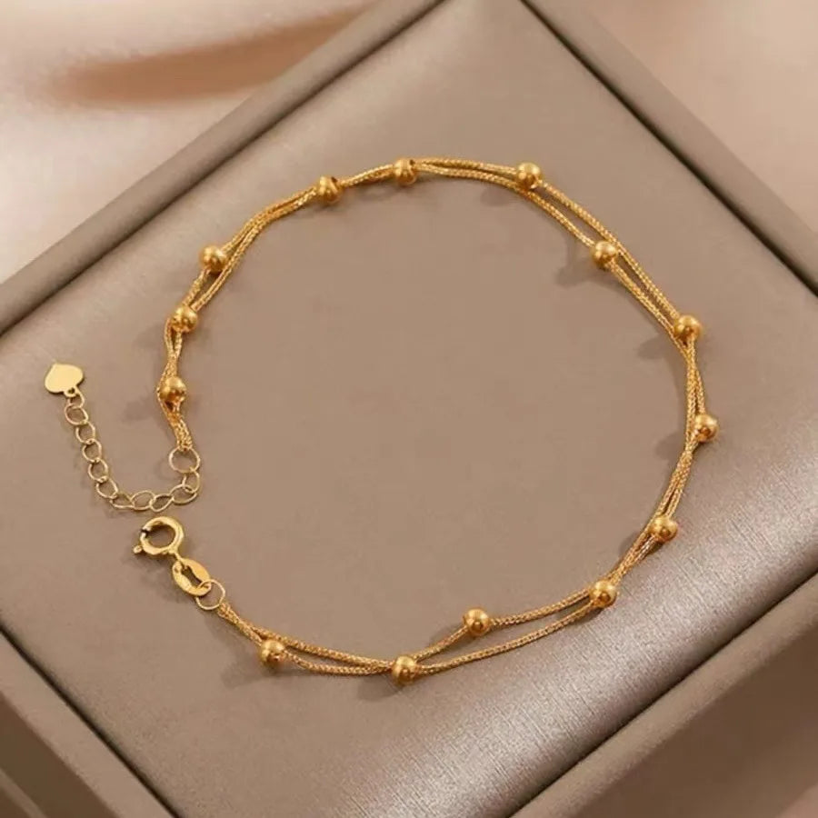 18k Gold Bracelet for Women - Starry Sky Chain Jewelry