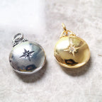 925 Sterling Silver Star Locket Pendant for Men and Women