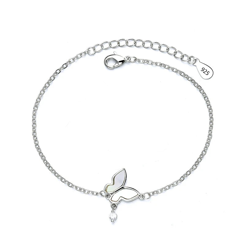 Sterling Silver Butterfly Bracelet by Ventfille for Girls
