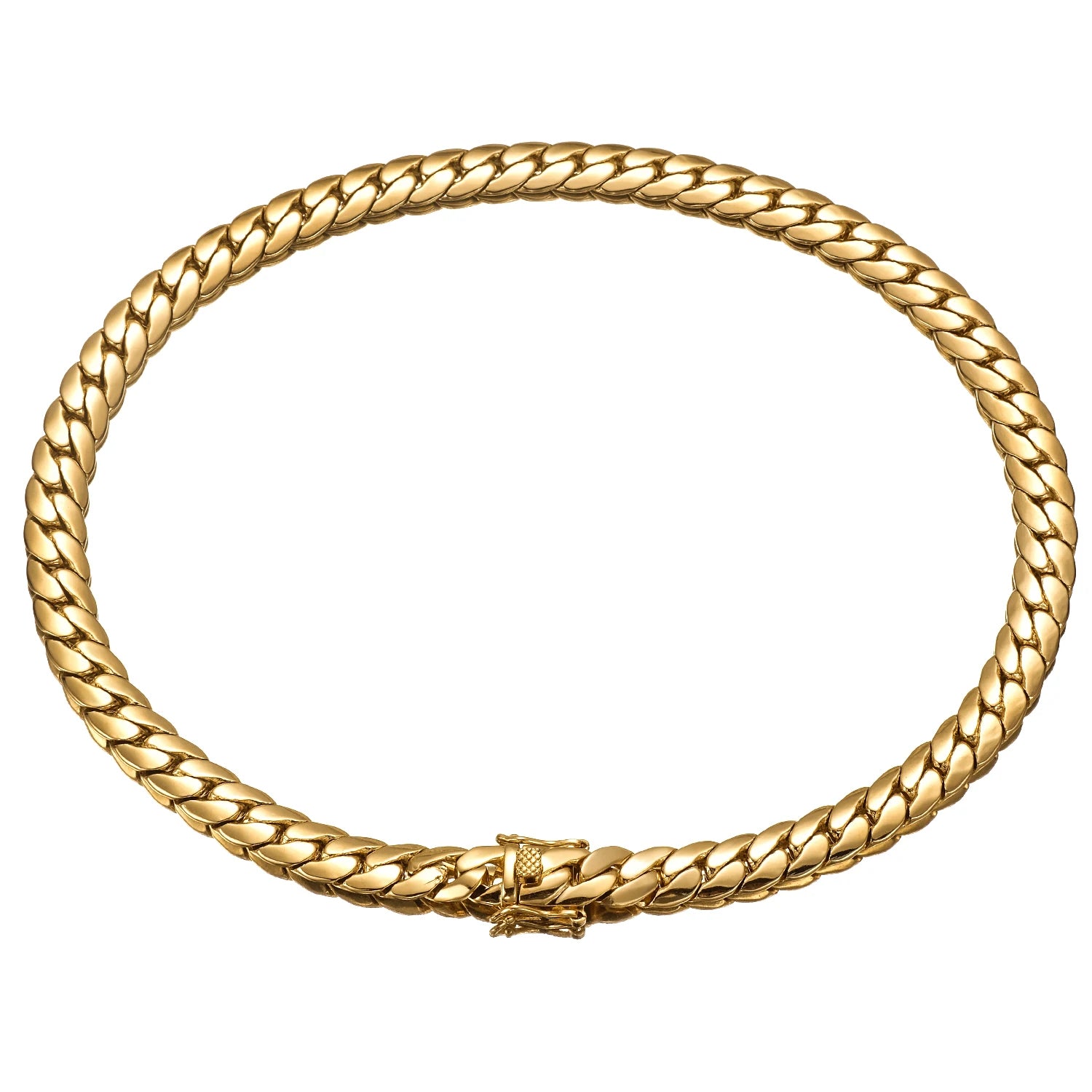 Gold Cuban Link Chain Necklace for Men, Hip Hop Style Jewelry