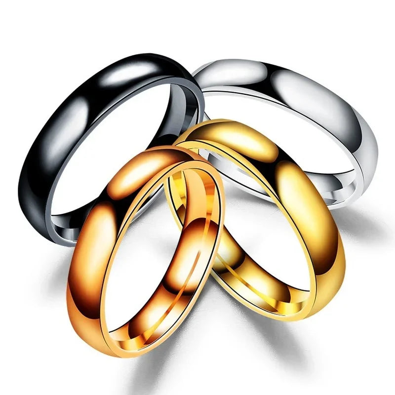 Titanium Wedding Rings for Women and Men - High Polished