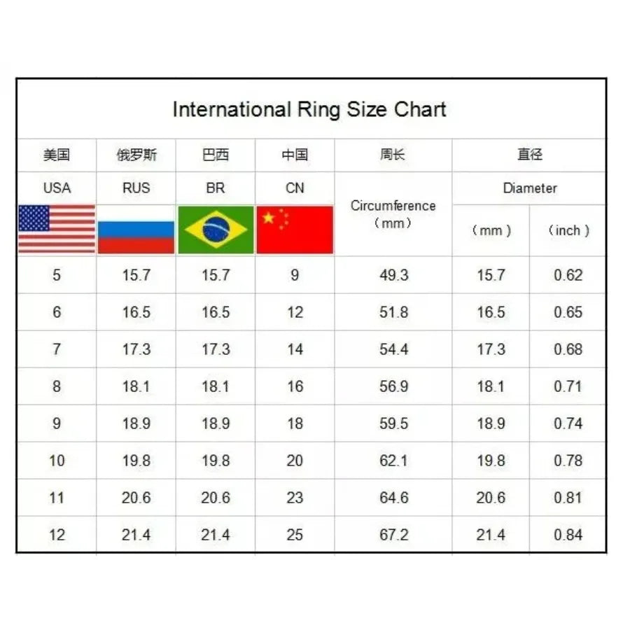 Stainless Steel Wedding Engagement Ring for Women Size 5-11